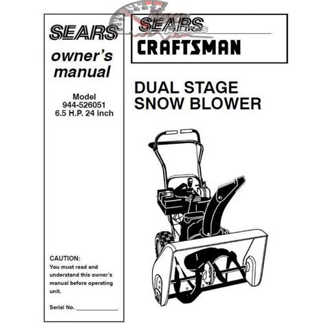 (7) CMGB223102. . Craftsman snowblower manual 944